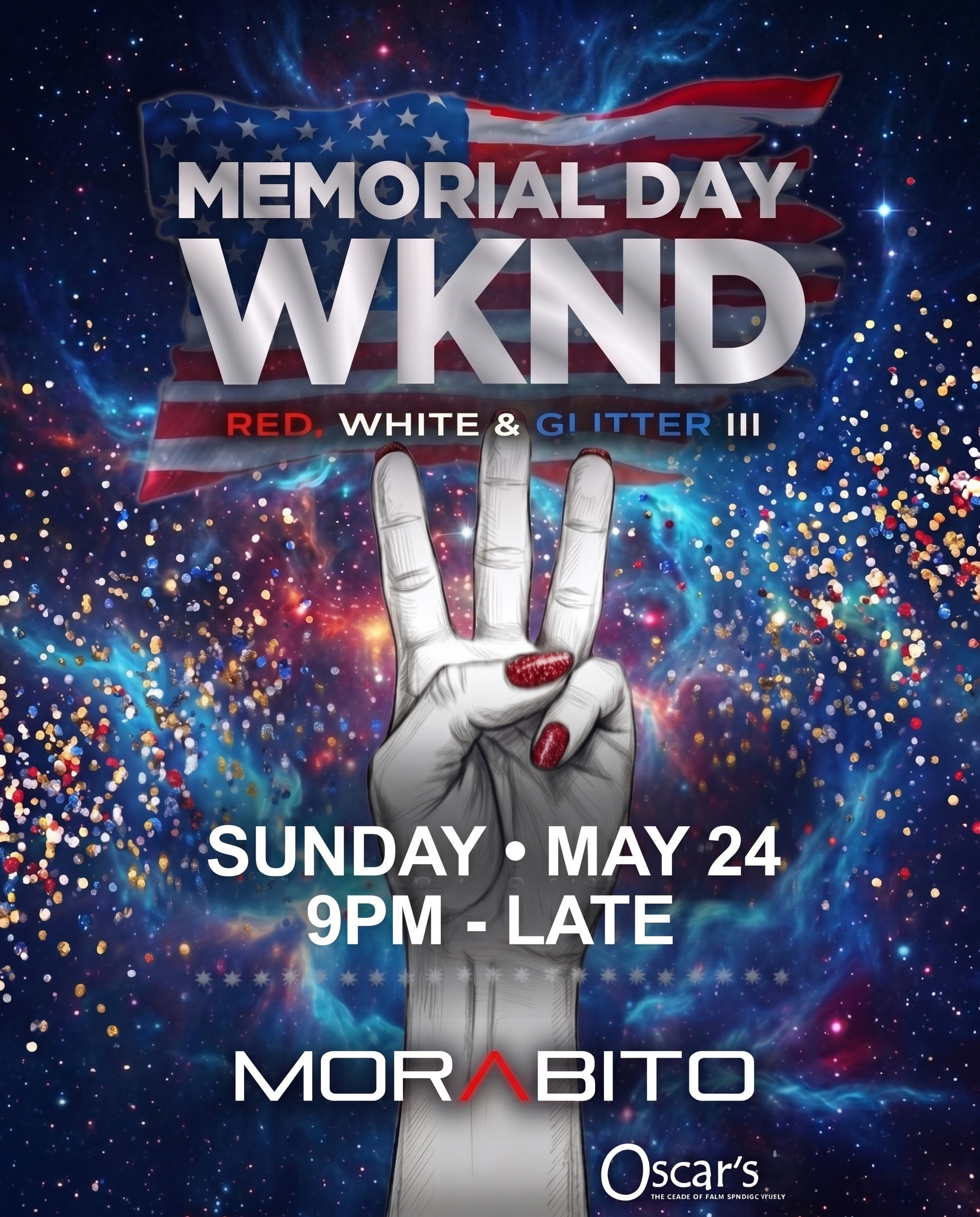 Red, White,  & Glitter III